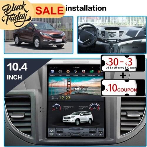 For Honda CRV 2012-2016 Vertical Screen Tesla Radio Android 9.0 128G Car GPS Navigation Car Stereo Head Unit Multimedia Player