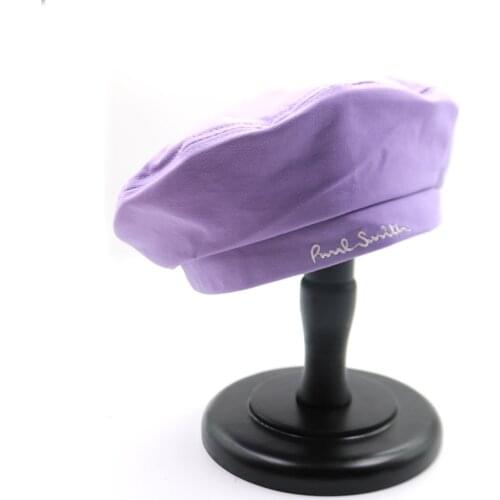 Fashion Letter Embroidery Beret Hat For Women Painter Cap Female Bonnet