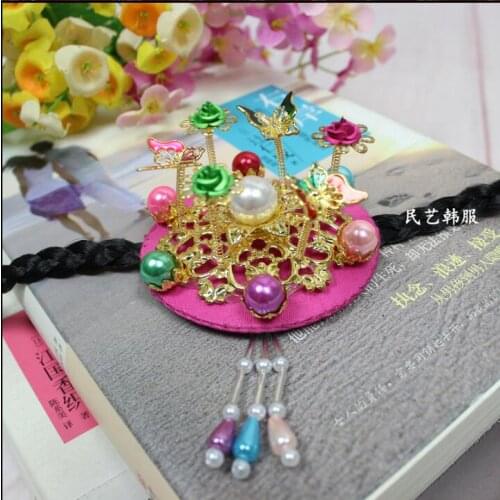 4 Color Fashion Korean headdress Minority Wedding Costumes hairpin Women Headband