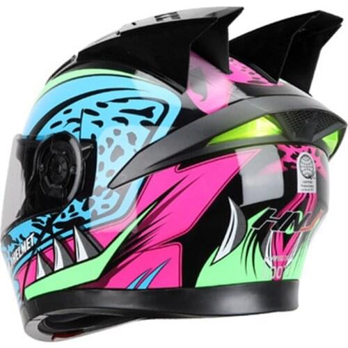 Moto Men Motorcycle Helmet Modular Dual Lens Helmet Motorcycle Motocross Crash Filp Up Helmets Casco Moto Casque