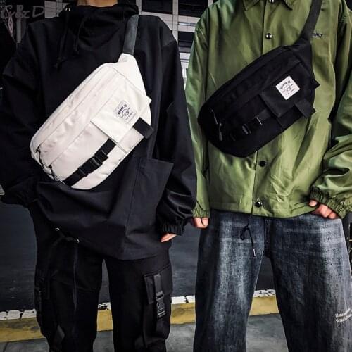 Chest Bag Womens Waist Bag Belt Leisure Fanny Pack Unisex Female Large Capacity Pack men Canvas Material Hip Hop Package