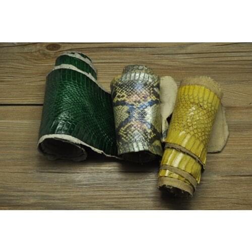 Genuine snake skin DIY nature leather piece craft material multi pattern 1pc for wallet handbag decoration