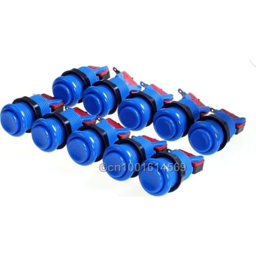 New America USA Stype Button With Micro Switch + 10pcs/lot Arcade Button For MAME Cabinet & Raspberry Pi 1 2 3 RetroPie Games