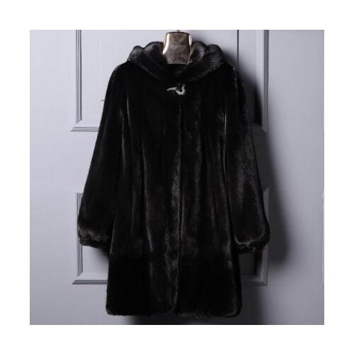 Newest Large Size 6Xl Female Faux Fur Coats Winter Thick Warm Overcoats Hooded Women Imitation Fur Mink Fur Jackets Tops K1218