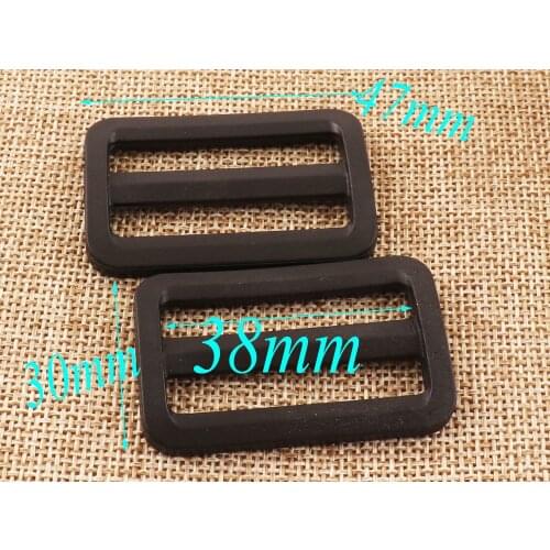 12 pcs Plastic Slide Buckles,38mm Black Belt Buckle,Strap Fasteners Adjuster Buckles,Bag Buckles Handbag-Wholesale