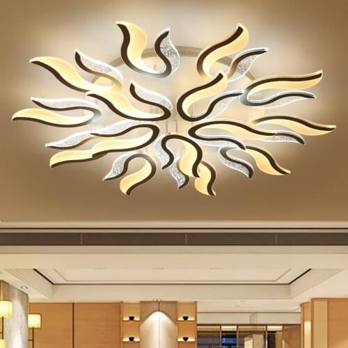 Modern New Acrylic Led ceiling Chandelier lights white color For Living Room Bedroom chandelier lighting lampadario led