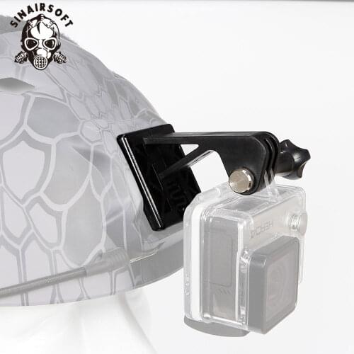 Tactical Helmet Camera Adapter Stand Lightweight Nylon Portable Helmet Adapter Base Fixed Mount for Camera Mobile Phone Gopro