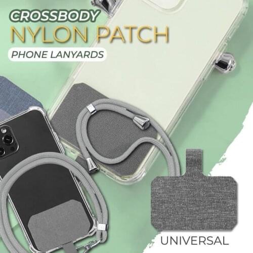 Universal Crossbody Nylon Patch Phone Lanyards Mobile Phone Strap Lanyard 9 Colors Soft Rope for Cell Phone Hanging Cord