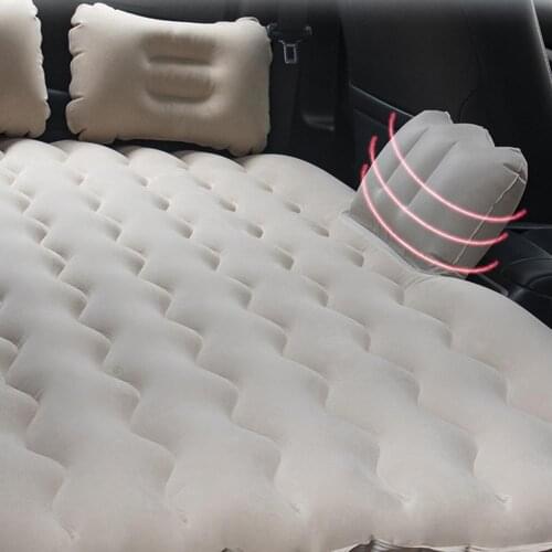 Universal Inflatable Bed Mattress Car Rear Line Travel Sleeping Pad Air Bed Camping Mat With Pillows Mattress For Off-road SUV