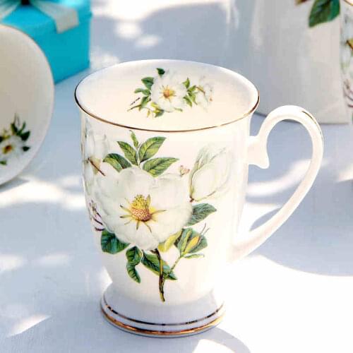 High-grade Bone China Porcelain Coffee Mug Couple Mug Creative Office Drink Cup Coffee Milk Cup Large Capacity Gifts Mugs