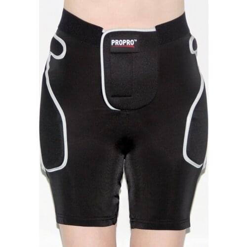 High-End Black/Silver Men/Women Sponge Ski Skating Riding Diaper Hockey Pants Outdoor Sports Protective Gear Breathable