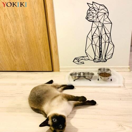 Наклейки кошки на стену YOKIKI China At AliExpress