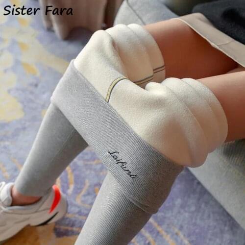 Sister Fara Winter Leggings for Women New High Waisted with Fleece High Waist Thick Pants Velvet Thermal Womens Warm Leggings