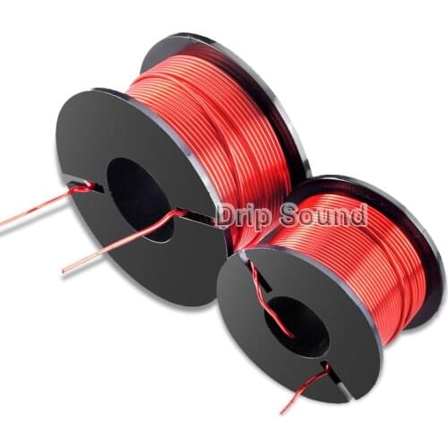 1pcs 1.0mm 0.22mH-1.8mH Audio Amplifier Speaker Crossover Inductor 4N Oxygen-Free Copper Wire Coil #Red