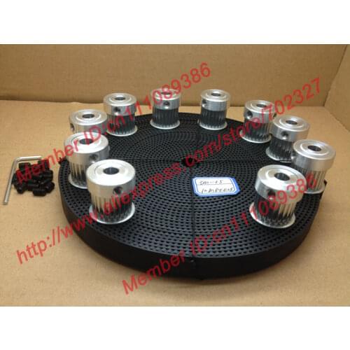10pcs 24 teeth 3M Timing Pulley Bore 8mm + 10Meters HTD 3M open ended timing belt width 15mm for laser engraving CNC machines