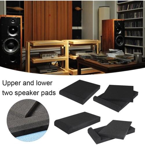 4pcs Studio Monitor Isolation Pads High Intensity Acoustic Foam For Most Speaker Stands Piano Room Sound Reinforcement Cushion