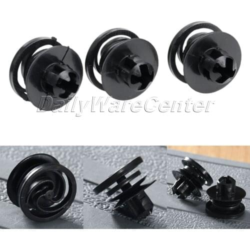 50Pcs Auto Bumper Fender Retaining 10mm Hole Clip Plastic Rivet Fastener Clips Car Door Trim Panel For Volkswagen VW Car Styling