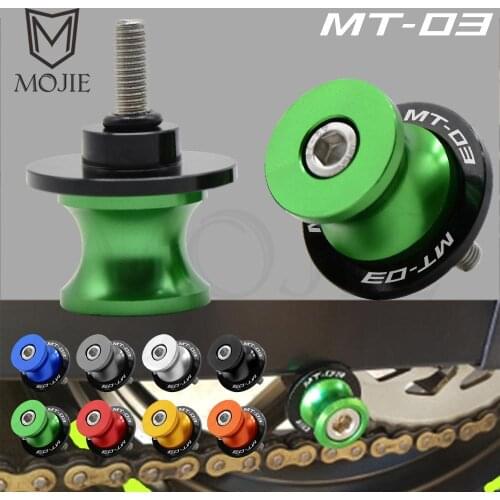 6mm Motorcycle Swingarm Spools Slider For YAMAHA MT03 MT-03 MT 03 2006 2007 2008 2009 2010 2012 2013 2014 2015 2016 2017 2018