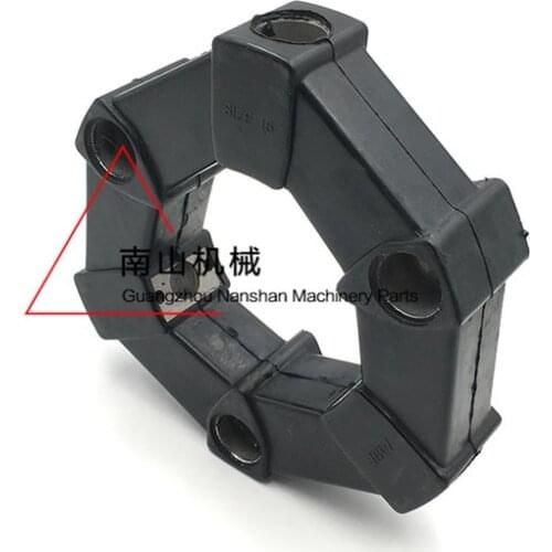 Free shipping for Yuchai YC13/15/18 Hydraulic Pump Bonding Resin Coupling Assembly Link Crash Pad Excavator Accessories