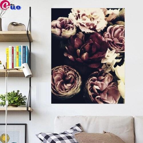 Full Drill Square Diamond Painting 5D Elegant Peony New Arrival Diamond Art Embroidery Flowers Home Decoration