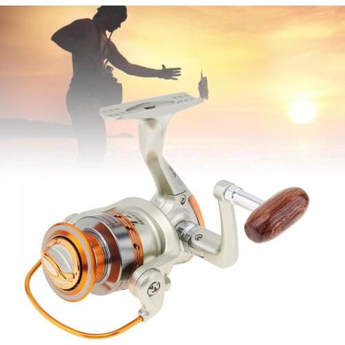 Spinning Fishing Reels Mini Fishing Reel Palm Size Metal Coil Pocket Small Spinning Reel for Boat Raft Ice Fishing Rod