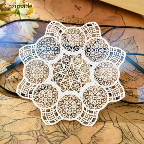 Lychee Life White Lace Paper Doilies Placemats For Scrapbooking Paper Wedding Party Decoration Supplies