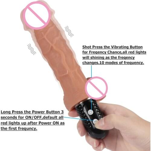 Strong Vibrating Dildos Realistic Vibrators for Women Penis Big Dildo Vibrator Sex Toys for Woman Couples Adults Eroric Sex Shop