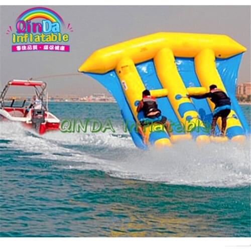 6 Person Inflatable Fly Fish Water Skiing Towable Banana Boat Tube For Beach Games