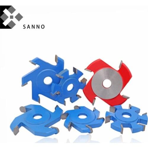 Customized 6 Flutes 125x30x10Hx6T deep grooving end mill woodwork cutting tools cnc dovetail mills perforation blade