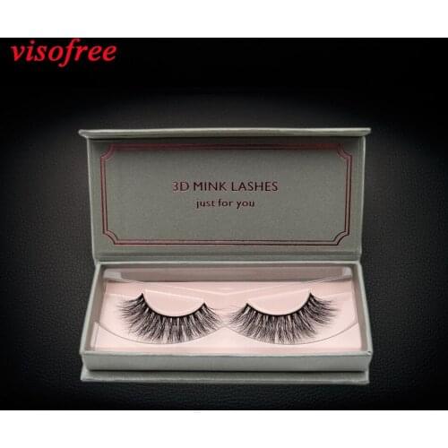 Visofree 3D Mink Lashes High Quality Lashes Handcrafted Full Strip Lashes Medium Volume Cruelty Free Mink Eyelashes Reusable 02