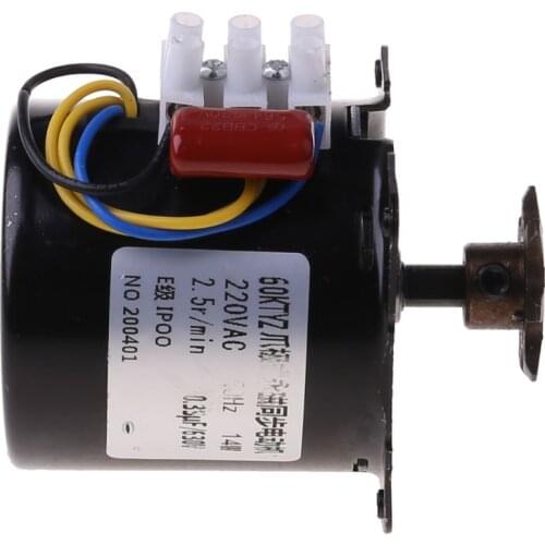 2021 New 220V AC Eggs Turner Motor Incubator Engine Reversible Geared Components 2.5r/min