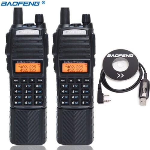 Baofeng UV-82 plus powerful 8W Walkie Talkie 3800 mAh Portable Radio dual band 10km handheld UV82 two way radio +NA-771 Antenna