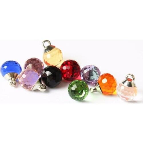 10Pcs Stained Glass Crystal Diamond Buckle Buttons Sewing Tools Decorative Button Cheongsam Shirt DIY Apparel Accessories