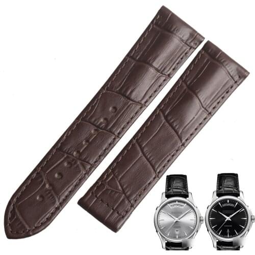 WENTULA watchband for Hamilton JAZZMASTER calf-leather band cow leather Genuine Leather leather strap watch band man H32505511