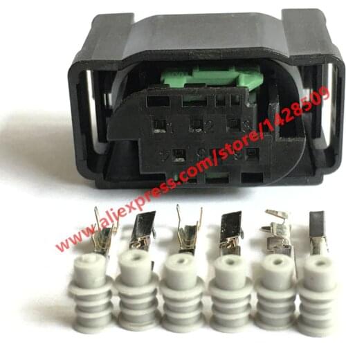10 Sets 6 Pin Tyco Accelerator Pedal Plug For BENZ BMW 1-967616-1 7M0 973 119 Throttle Valve Sensor Connector