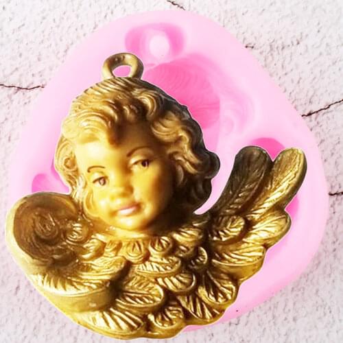 Angel Wings Silicone Molds DIY Party Cupcake Topper Fondant Cake Decorating Tools Chocolate Candy Polymer Clay Soap Candle Mould