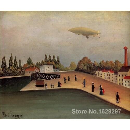 Modern painting on canvas View of the Quai d Ovry Henri Rousseau High quality Hand painted