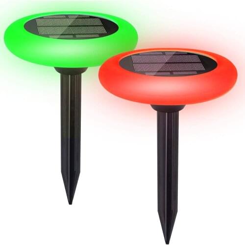 2Pcs Outdoor Solar Garden Landscape Lamp Home Light Sensor Waterproof Lawn Colorful Holiday Light Path Patio Yard Driveway Decor