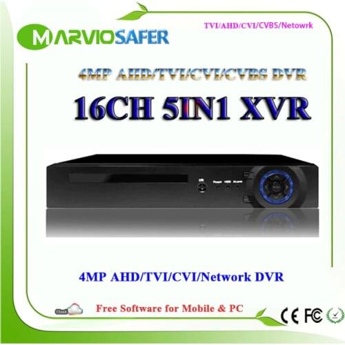 Marviosafer 16CH 16 Channels 4MP 1080P AHD-H TVI CVI AHD DVR AVR XVR HVR Video Recorder CCTV Camera Recording HDMI VGA Output