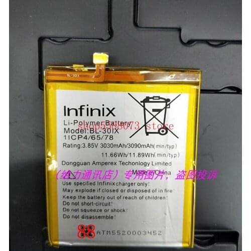 High Quality 3030mAh BL-30IX battery for Infinix Zero 3 X552 BL 30IX Smartphone