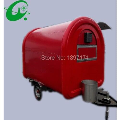 Factory mobile trailers food cart kiosk, food trailer ice cream van stickers mobile food cart