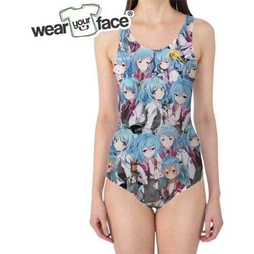 Anime Sasamiya Saya Kirin Cartoon 3D All Over Printed One Piece Swimwear Beach Sportswear Summer Women Plus Size Swimsuit