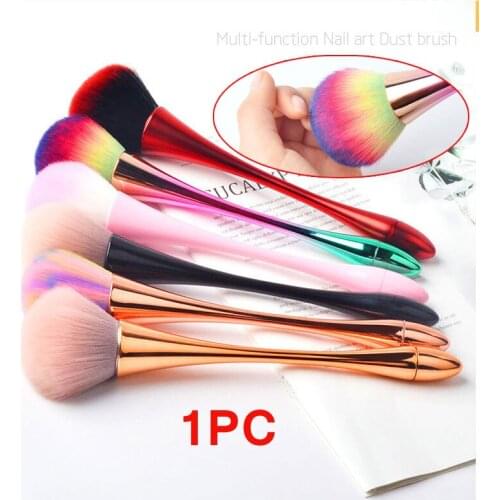 1PC Nail Make Up Brush Cleaning Remove Dust Powder Nail Art Manicure Pedicure Soft Dust Acrylic Clean Brush for Nail Care Tools