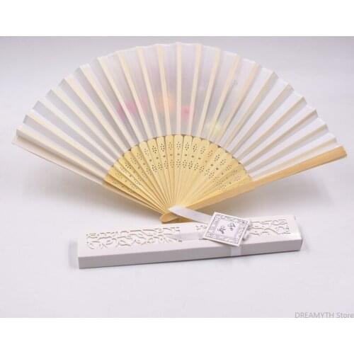 10 pieces of printed name and date handmade fan personalized folding bamboo fan wedding party return gift free shipping