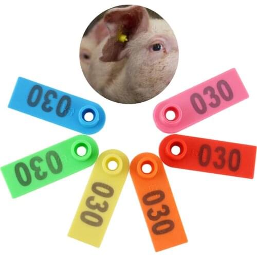 100Pcs Universal Laser Inscription Livestock Goat Sheep Pig Ear Tags Labels Mark Pet Products