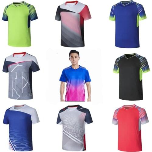 2020 Sport shirts Badminton shirts Men/Women , Tennis shirts male, PingPong Tshirts, Quick dry sports game training t-shirts