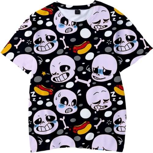 2021 Funny Game undertale 3D Kids Cute T shirt for children short sleeve summer cool high quality Popularity Cool Teen tshirt