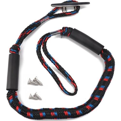 4/5/6Inch Heavy Duty Nylon Marine Mooring Rope Boat Bungee Dock Line Anchor Rope with Deck Cleat Open Base Stud Mount Hardware