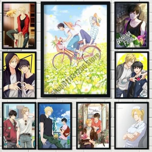 Diamond Mosaic Banana Fish Figure Anime Full Square Round Diamond Painting Embroidery Cross Stitch Kits Kids Room Decoration