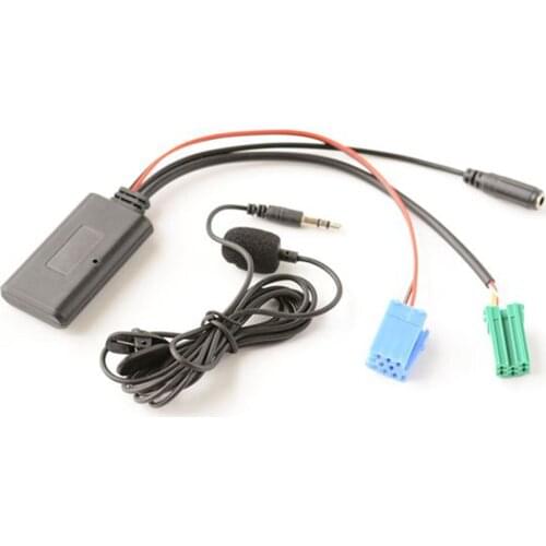 Car Bluetooth 5.0 Stereo Audio AUX Input Cable MINI Plug For Renault 2005-2011 Brand New And High Quality Car Accessories